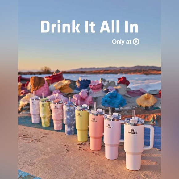 🎉LAST PIECE🎉Stanley 40 oz. Quencher H2.0 FlowState Tumbler Wisteria Tie Dye - Picture 2 of 12